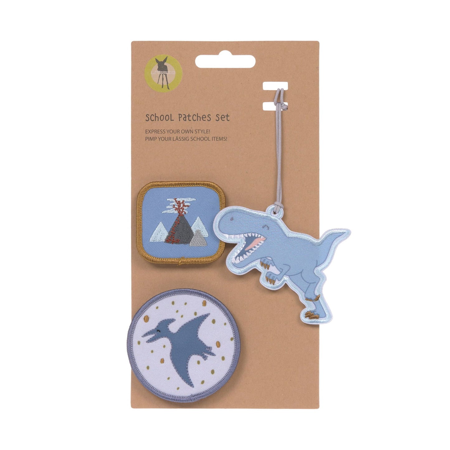 Lässig Anhänger & Patches Schul Set Unique, Dinosaur Anwendung
