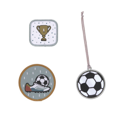 Anhänger & Patches Schul Set Unique, Football