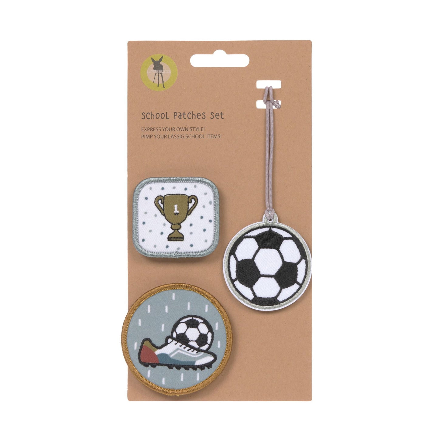 Lässig Anhänger & Patches Schul Set Unique, Football Anwendung