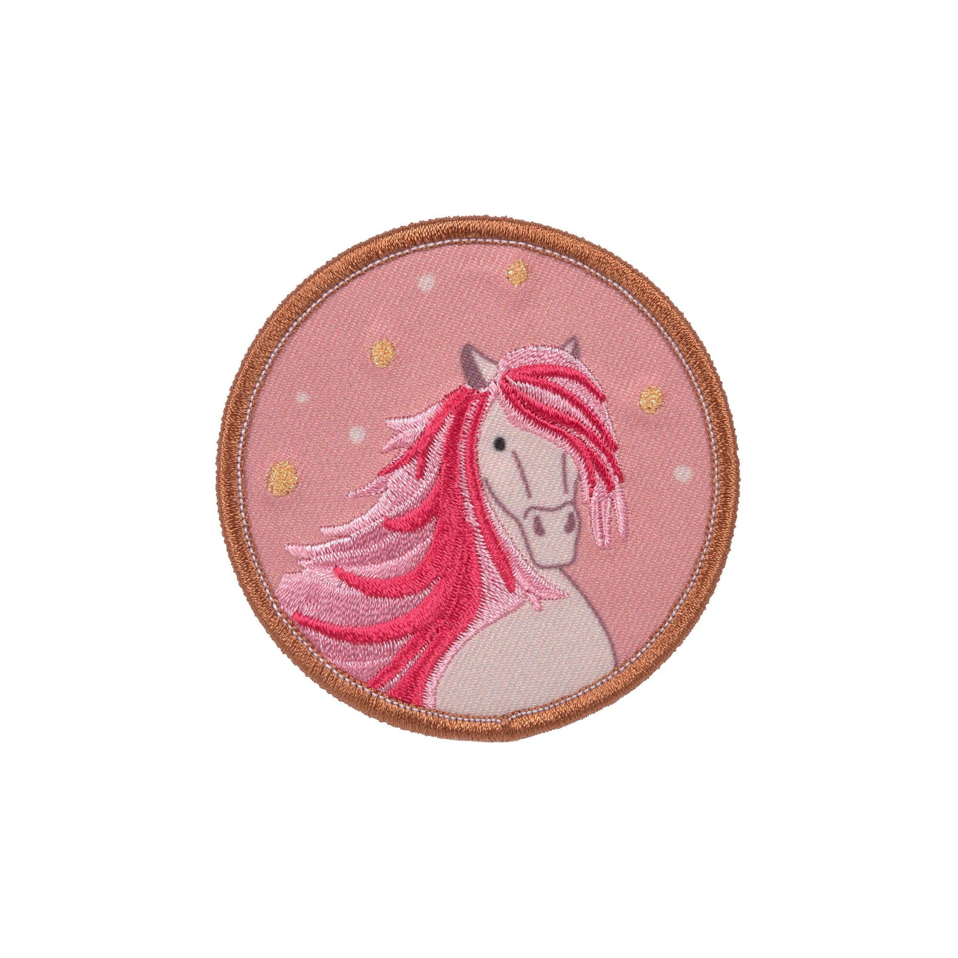 Lässig Anhänger & Patches Schul Set Unique, Horse pink Seitenansicht