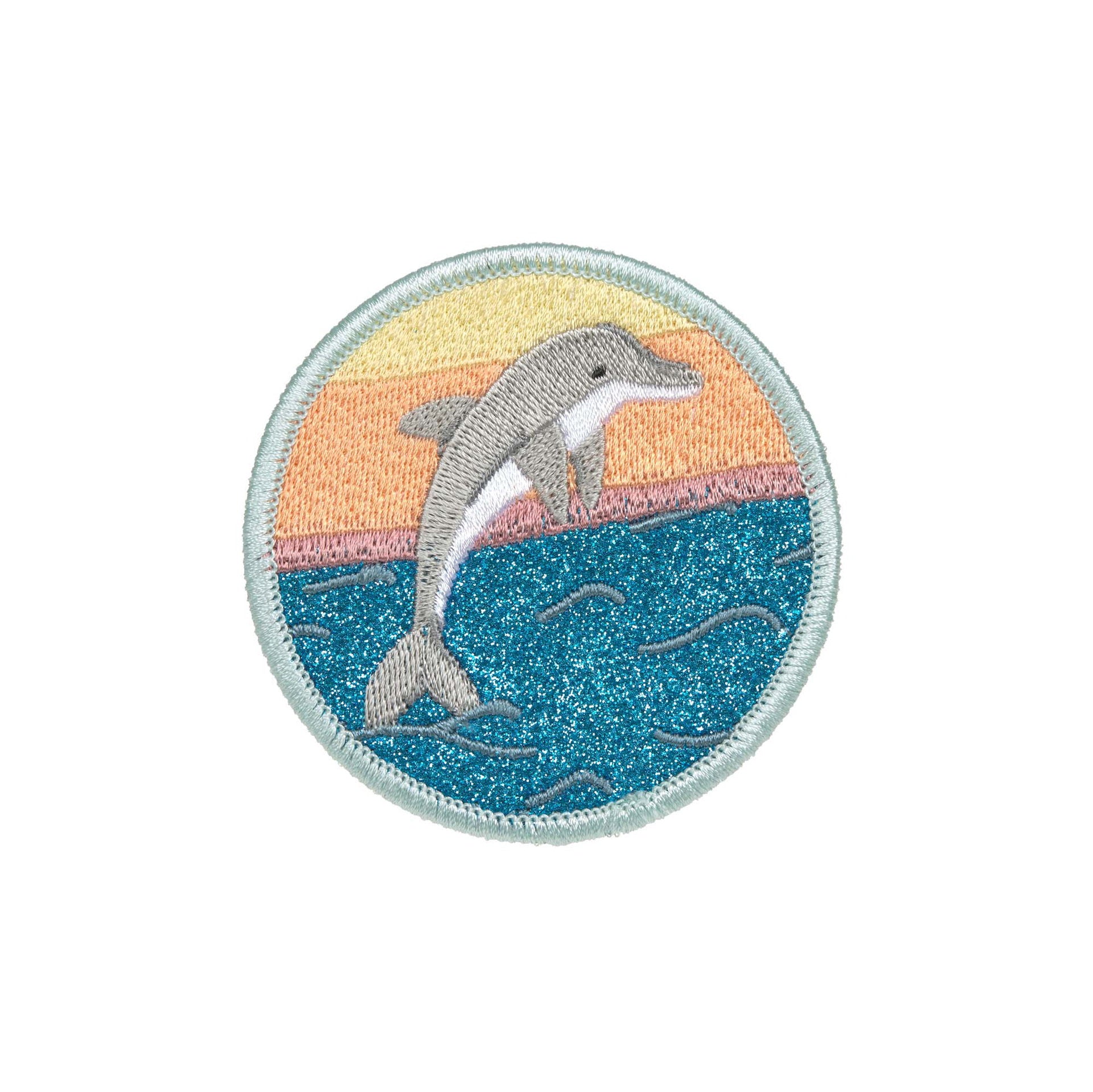 Lässig Anhänger & Patches Schul Set Unique, Dolphin (Ocean Edition) Rückansicht