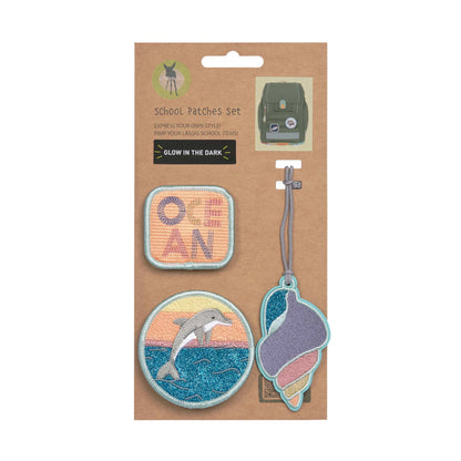 Lässig Anhänger & Patches Schul Set Unique, Dolphin (Ocean Edition) Maße
