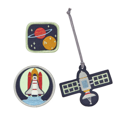Anhänger & Patches Schul Set, Unique Weltraum