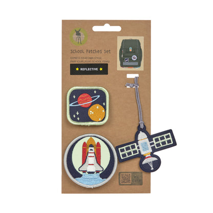 Lässig Anhänger & Patches Schul Set, Unique Weltraum Verpackung