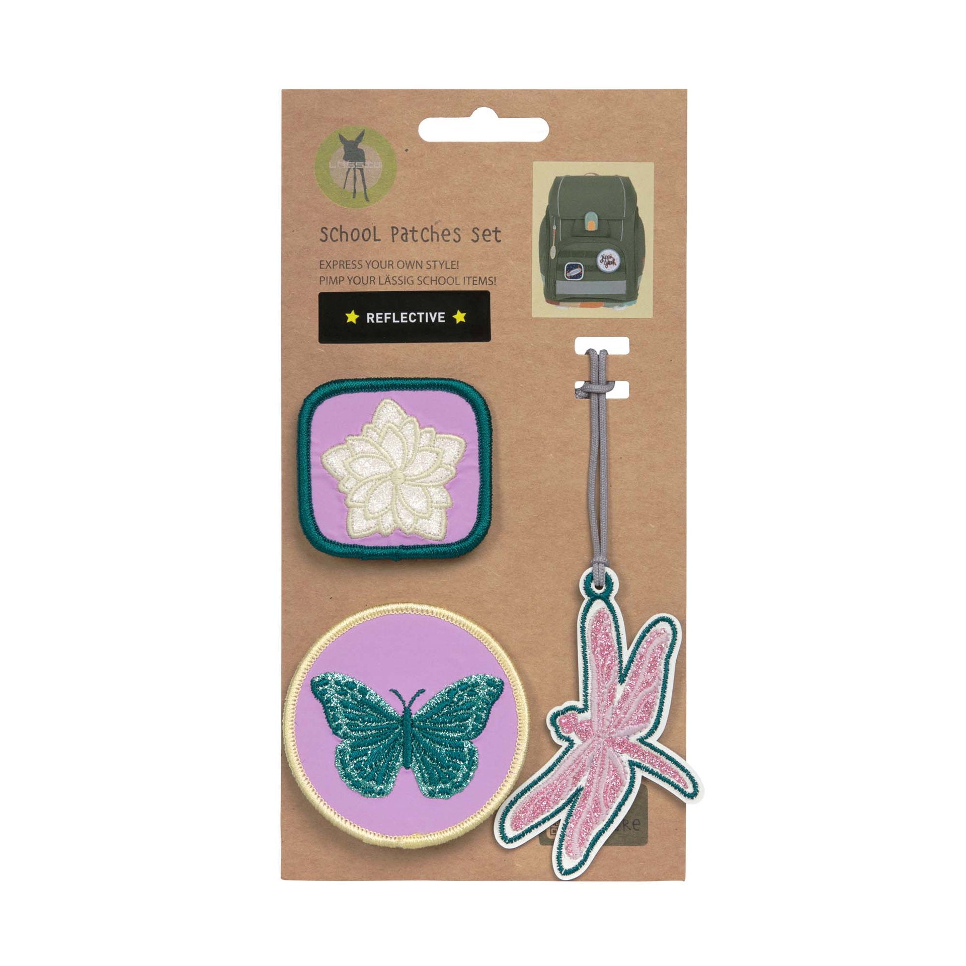 Lässig Anhänger & Patches 3er Set, Libelle Maße