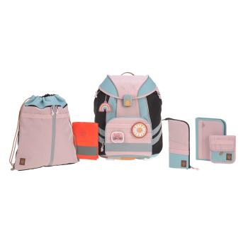 laessig Schulranzen Set 7-teilig Unique Rose Blue Black Detailansicht