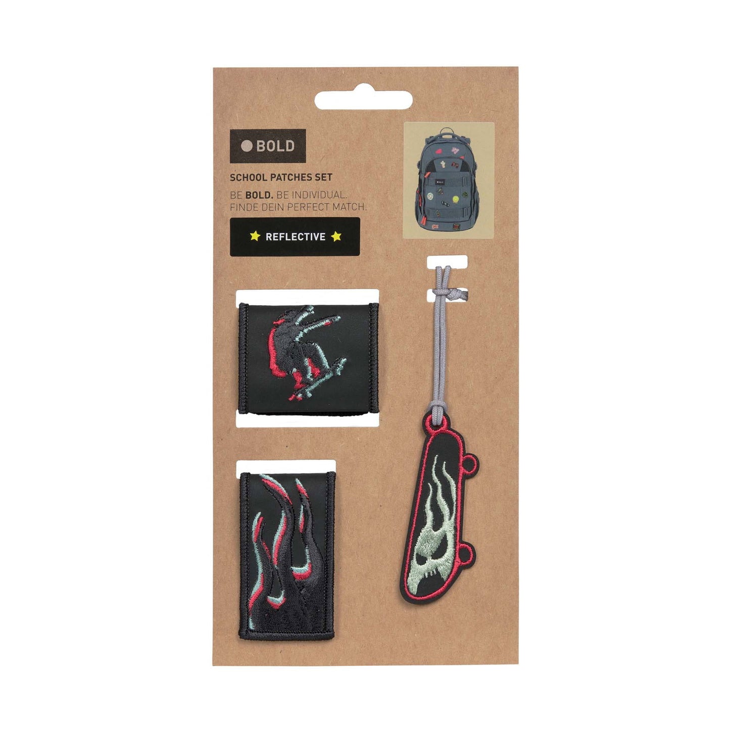 Lässig Anhänger & Patches BOLD Match, Skater Verpackung