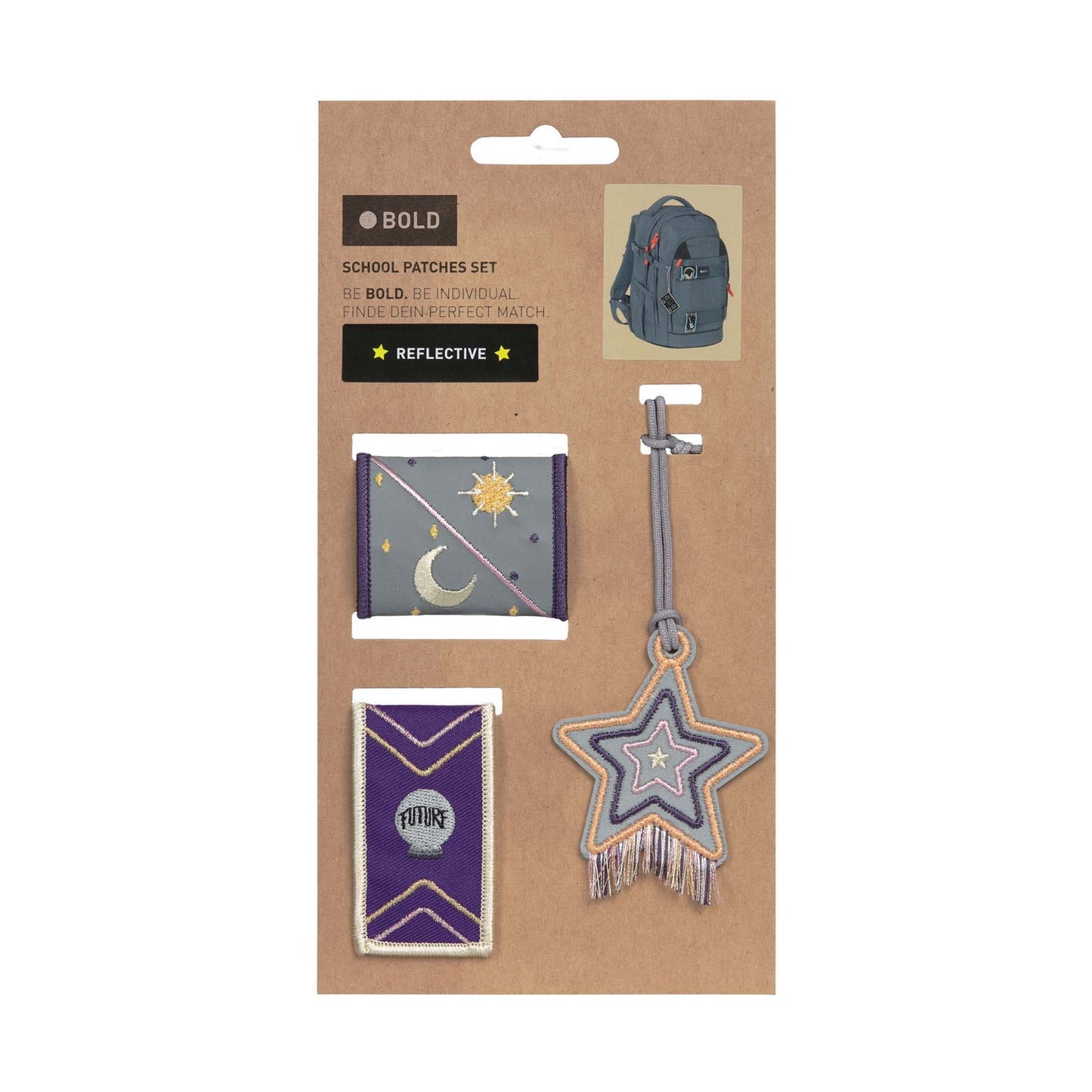 Lässig Anhänger & Patches BOLD Match, Universum Maße
