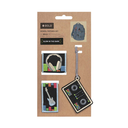Lässig Anhänger & Patches BOLD Match, Musik Maße