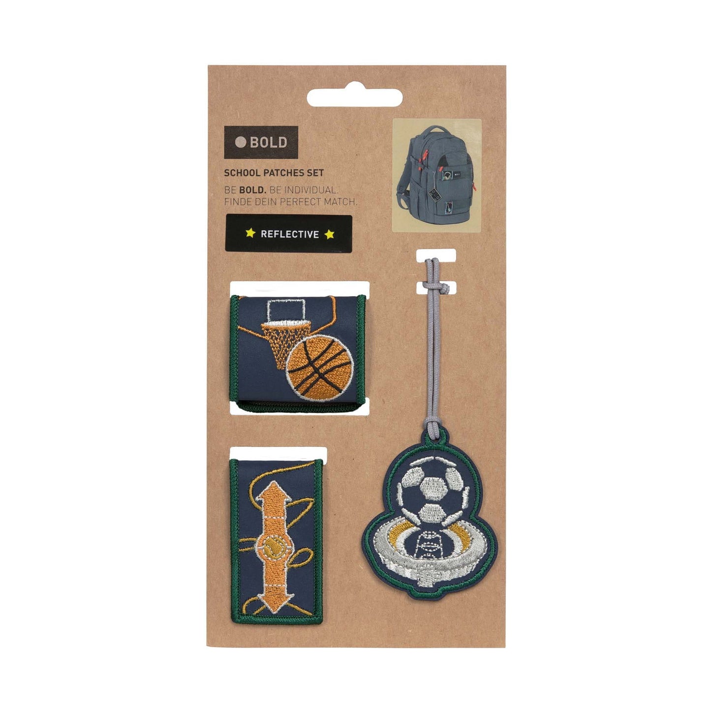 Lässig Anhänger & Patches BOLD Match, Sport Verpackung