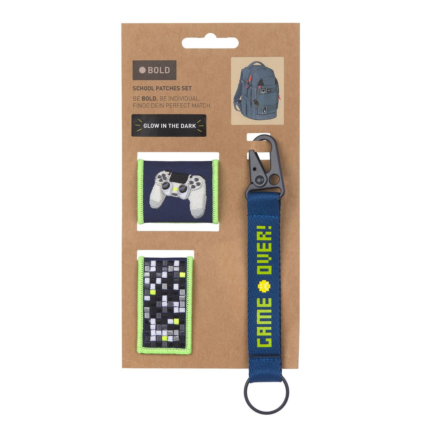 Lässig Anhänger & Patches BOLD Match, Gaming Verpackung