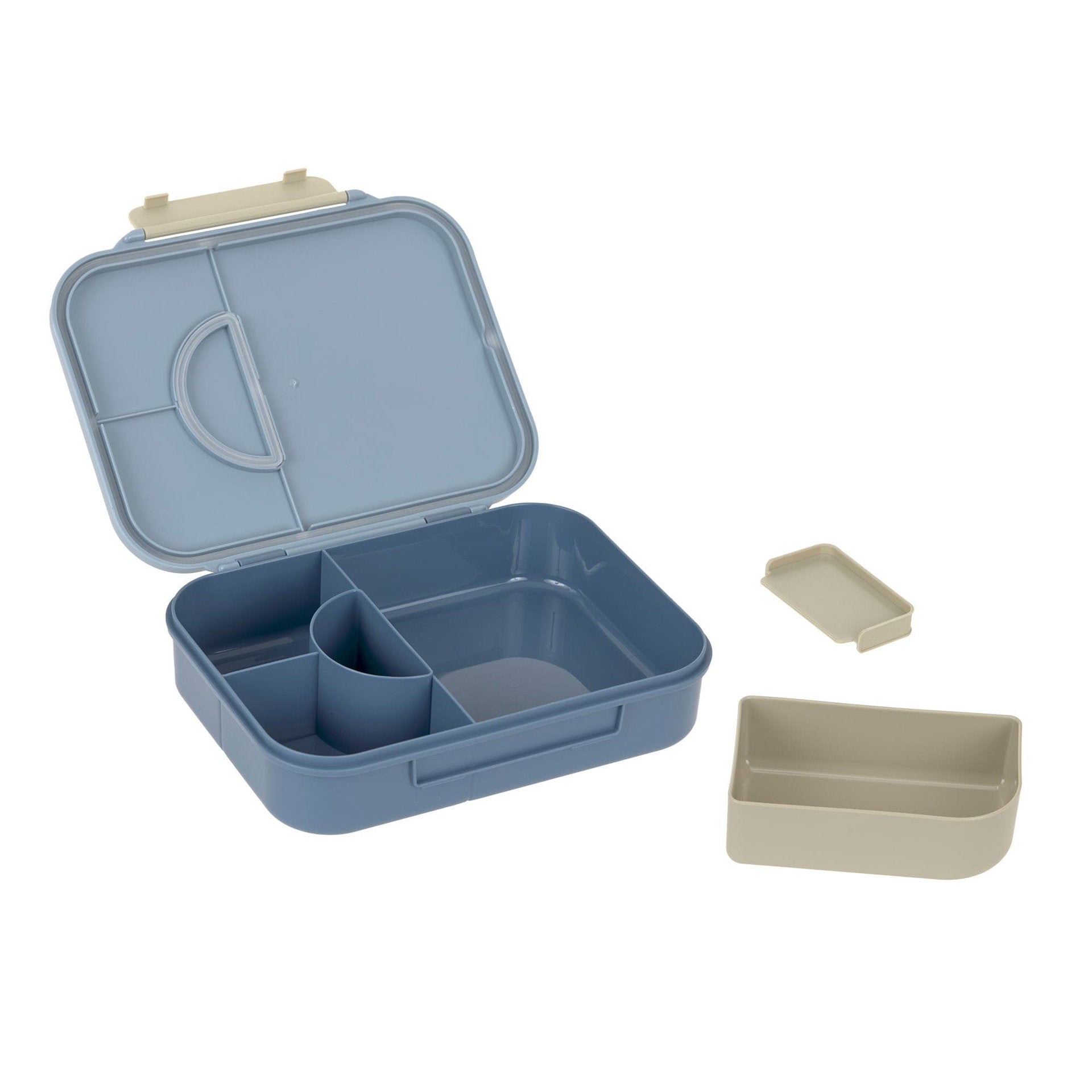 Lässig Brotdose Kinder Bento Lunchbox, Pattern Party Blau Rückansicht