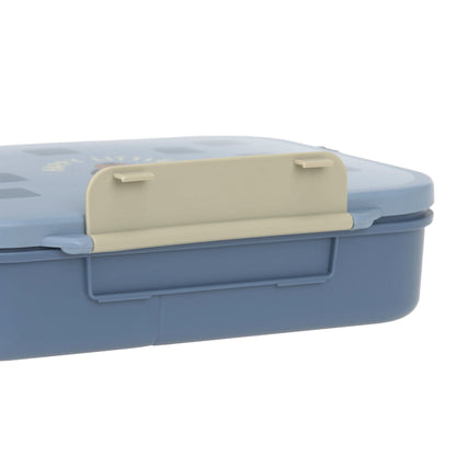 Lässig Brotdose Kinder Bento Lunchbox, Pattern Party Blau Detail Bild