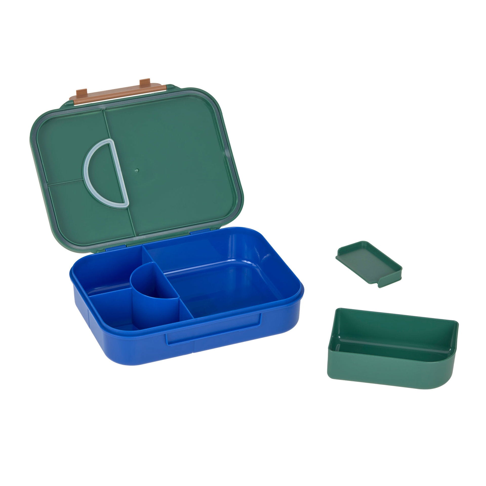 Lässig Brotdose Kinder Bento Lunchbox, Little Gang Regenbogen Grün Seitenansicht