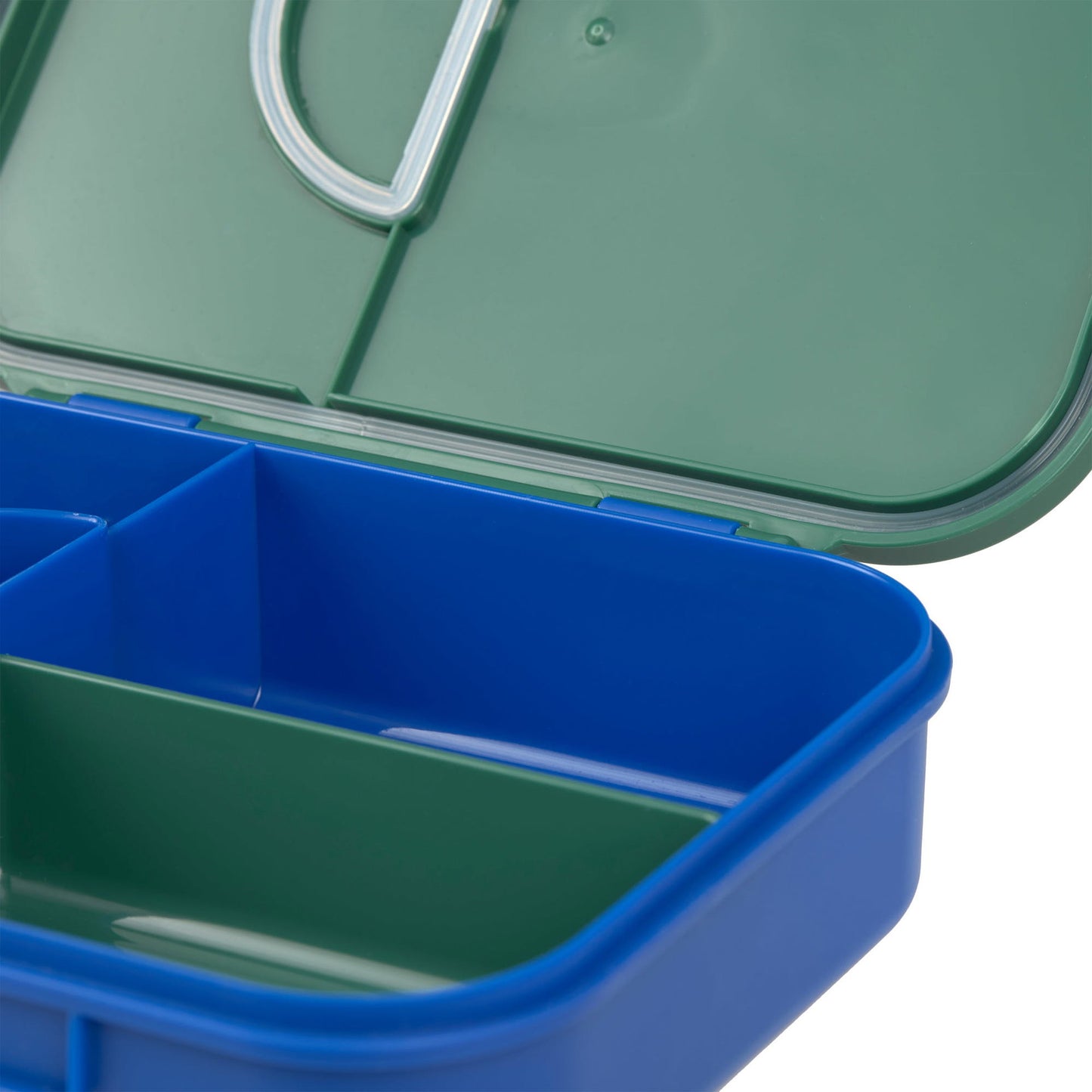 Lässig Brotdose Kinder Bento Lunchbox, Little Gang Regenbogen Grün Rückansicht
