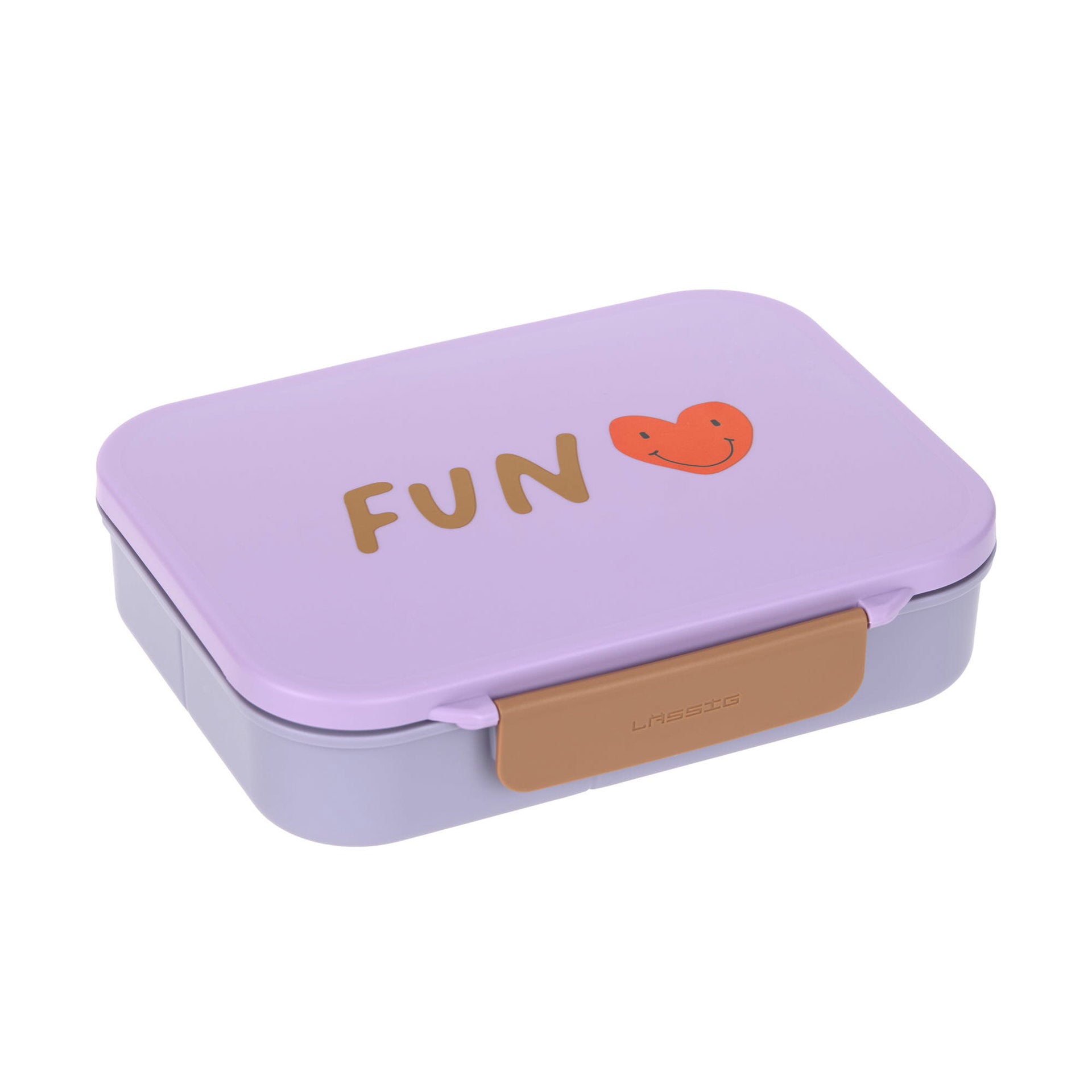 Brotdose Kinder Bento Lunchbox, Little Gang Herz Lila