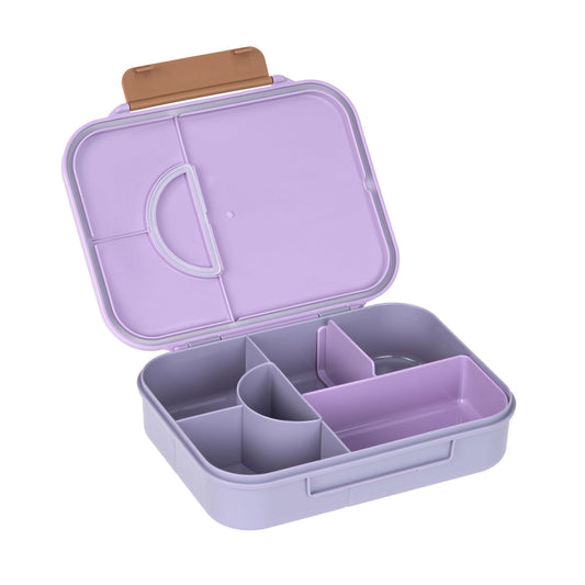 Lässig Brotdose Kinder Bento Lunchbox, Little Gang Herz Lila Detailansicht