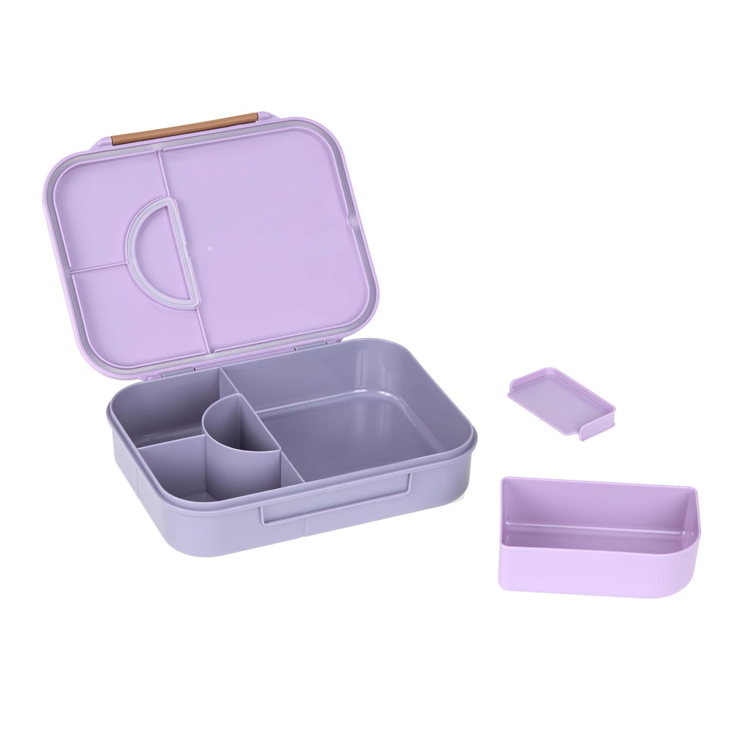 Lässig Brotdose Kinder Bento Lunchbox, Little Gang Herz Lila Seitenansicht