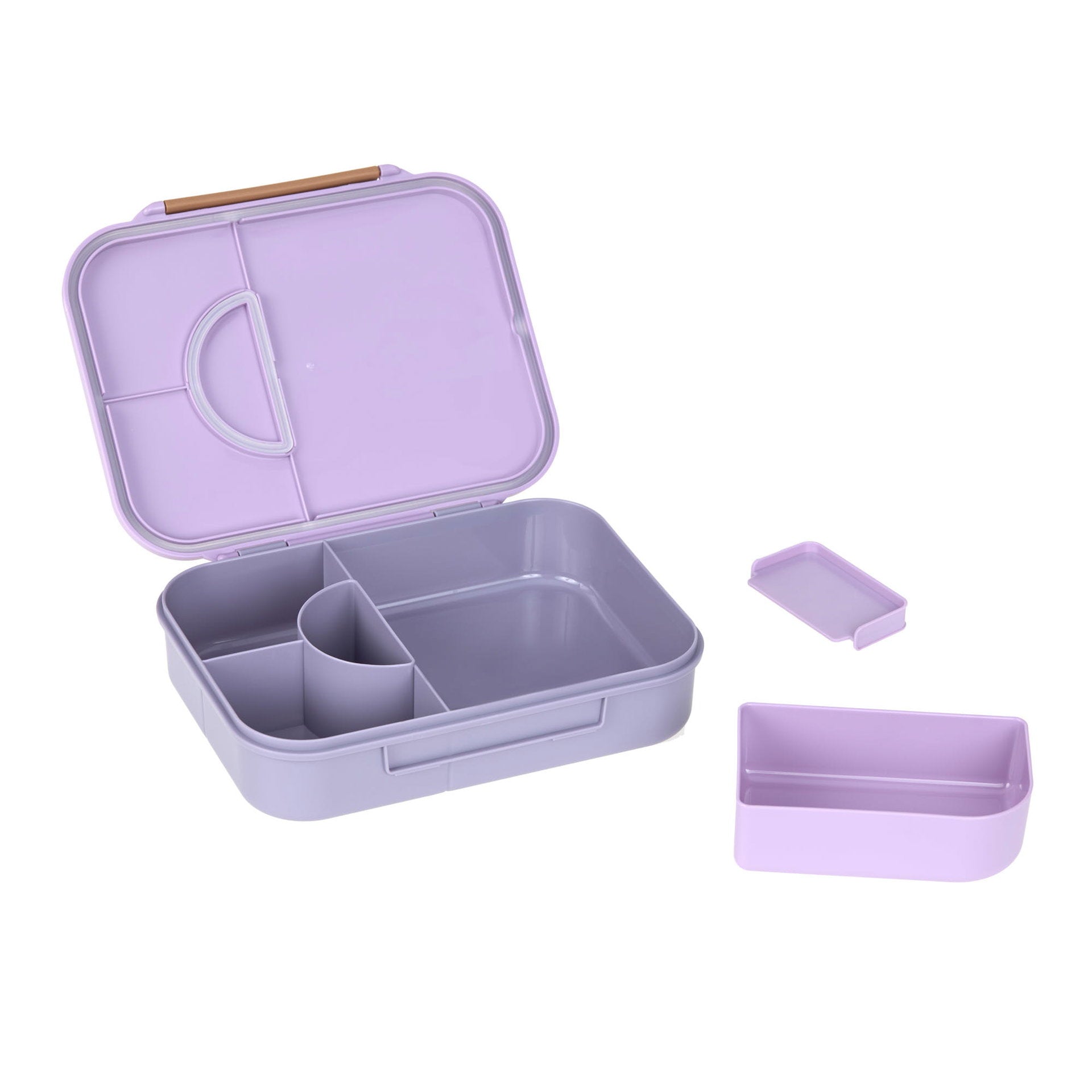 Lässig Brotdose Kinder Bento Lunchbox, Little Gang Herz Lila Seitenansicht