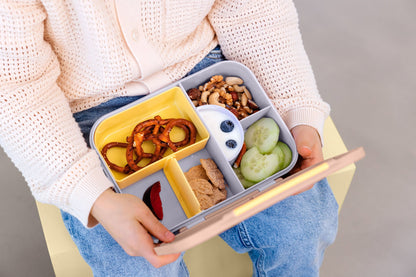 Lässig Brotdose Kinder Bento Lunchbox, Pattern Party Rosa Seitenansicht