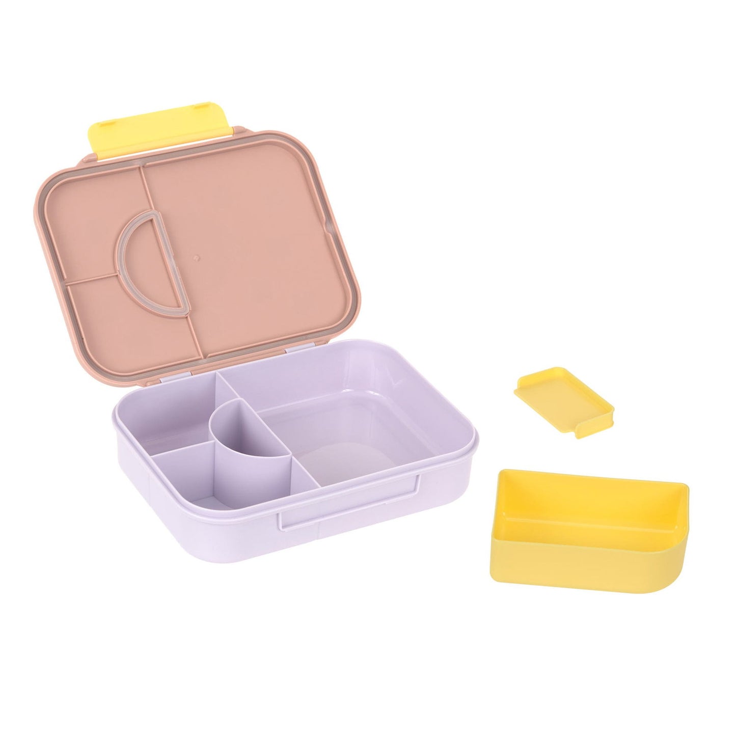 Lässig Brotdose Kinder Bento Lunchbox, Pattern Party Rosa Rückansicht