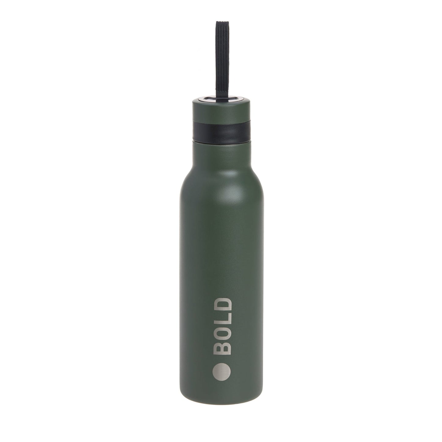 Edelstahl Kinder Trinkflasche Doppelwandig 500 ml BOLD, Dunkelgrün