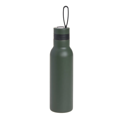 Lässig Edelstahl Kinder Trinkflasche Doppelwandig 500 ml BOLD, Dunkelgrün Lifestyle Bild