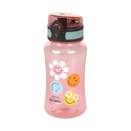 Lässig Tritan Kinder Trinkflasche 420 ml SmileyWorld Rosa