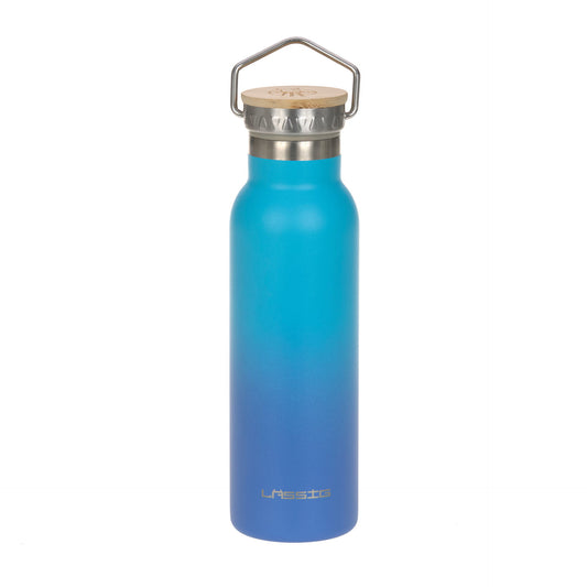 Edelstahl Kinder Trinkflasche 460 ml Unique Gradient, Blau