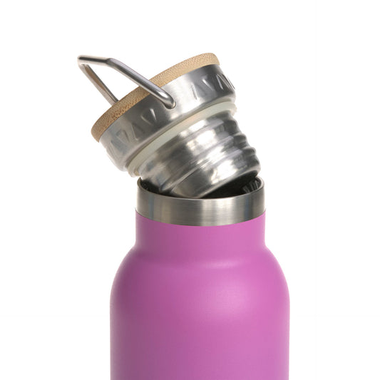 Lässig Edelstahl Kinder Trinkflasche 460 ml Unique Gradient, Lila Detailansicht