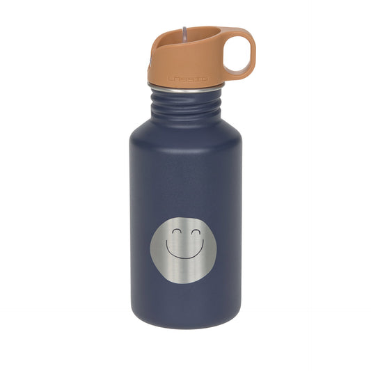 Edelstahl Kinder Trinkflasche 500 ml Little Gang, Smile, Blau
