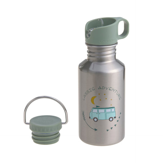 Edelstahl Kinder Trinkflasche 500 ml Adventure, Bus