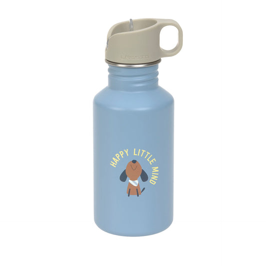 Edelstahl Kinder Trinkflasche 500 ml Pattern Party, Blau