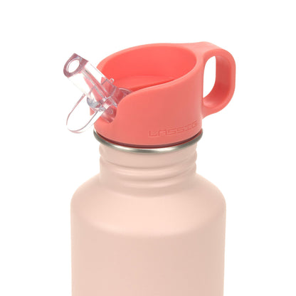 Lässig Edelstahl Kinder Trinkflasche 500 ml Sunny Explorer, Rosa Seitenansicht