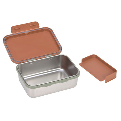 Lässig Brotdose Kinder Edelstahl Lunchbox, Happy Prints Karamell Rückansicht