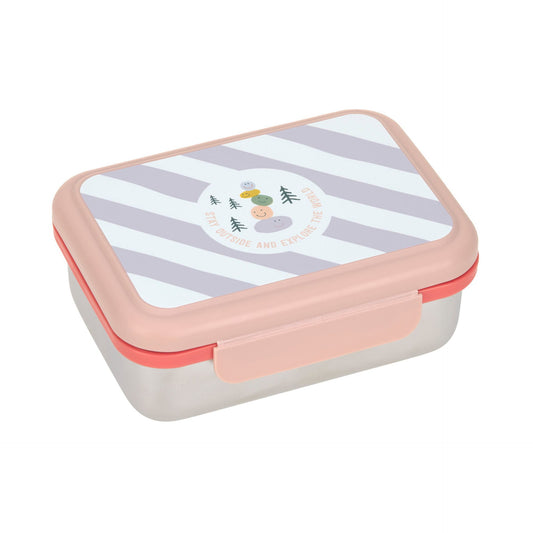 Brotdose Kinder Edelstahl Lunchbox, Sunny Explorer Rosa
