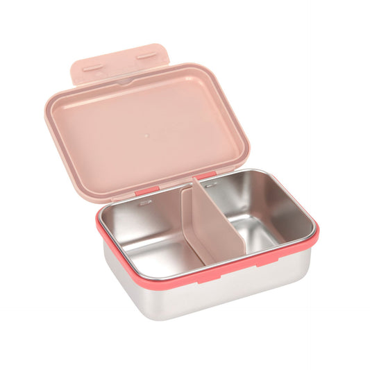 Lässig Brotdose Kinder Edelstahl Lunchbox, Sunny Explorer Rosa Detailansicht