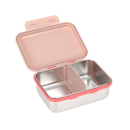Lässig Brotdose Kinder Edelstahl Lunchbox, Sunny Explorer Rosa Detailansicht