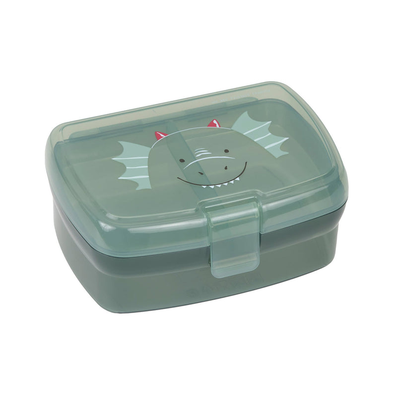 LÄSSIG Brotdose About Friends Drachen – Bento Lunchbox 17,7 cm mit herausnehmbarer Schale