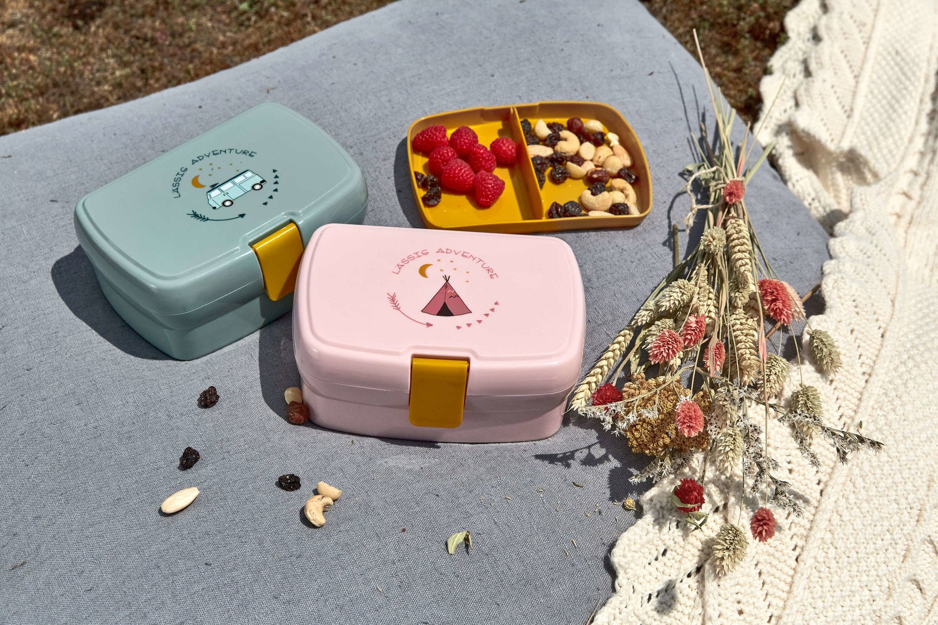 Lässig Brotdose Kinder Lunchbox, Adventure Bus Seitenansicht