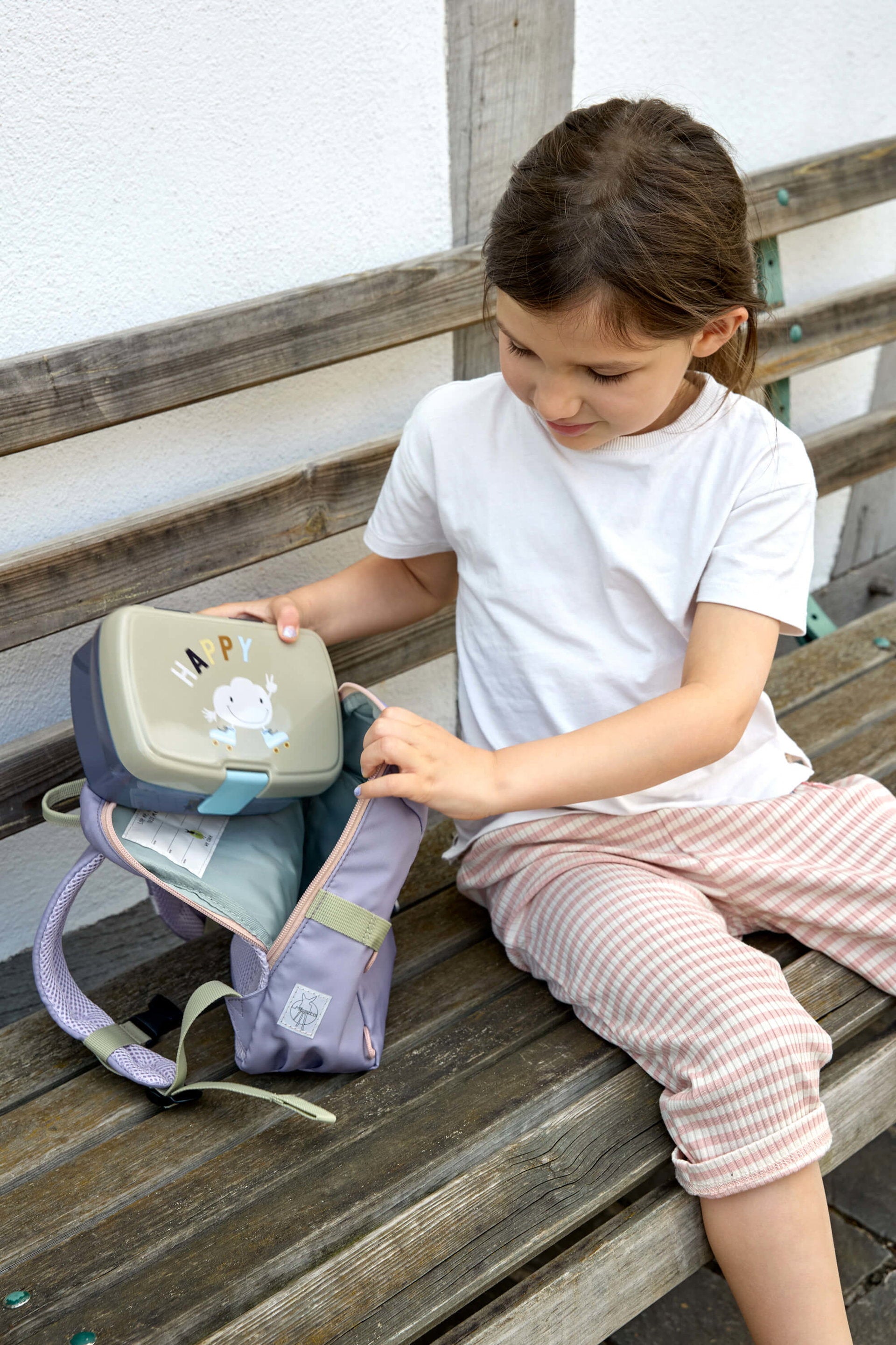 Lässig Brotdose Kinder Tiny Outdoor, Wolke Blau Detail Bild