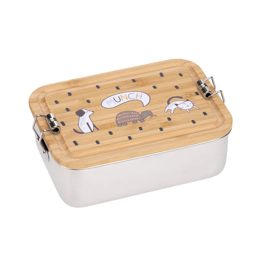 Brotdose Kinder Edelstahl Lunchbox, Happy Prints