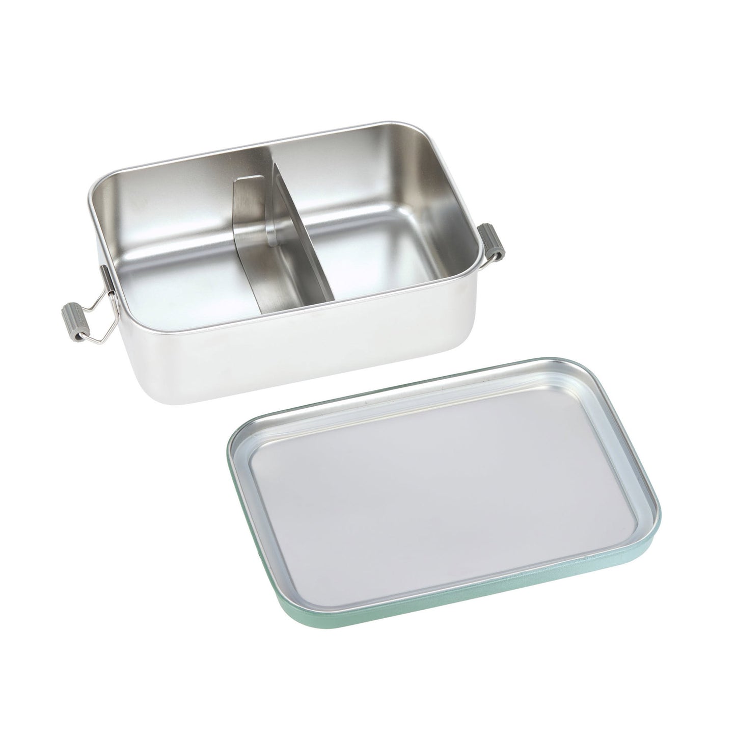 Lässig Brotdose Kinder Edelstahl Lunchbox, Unique, Grün Detailansicht