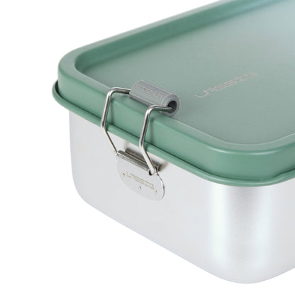 Lässig Brotdose Kinder Edelstahl Lunchbox, Unique, Grün Verpackung