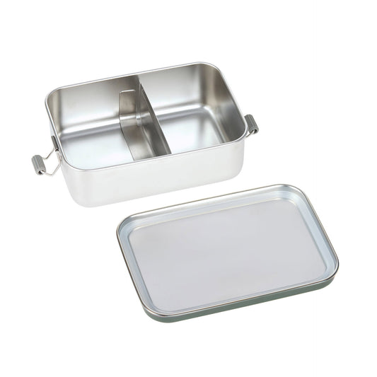 Lässig Brotdose Kinder Edelstahl Lunchbox, BOLD, Dunkelgrün Detailansicht