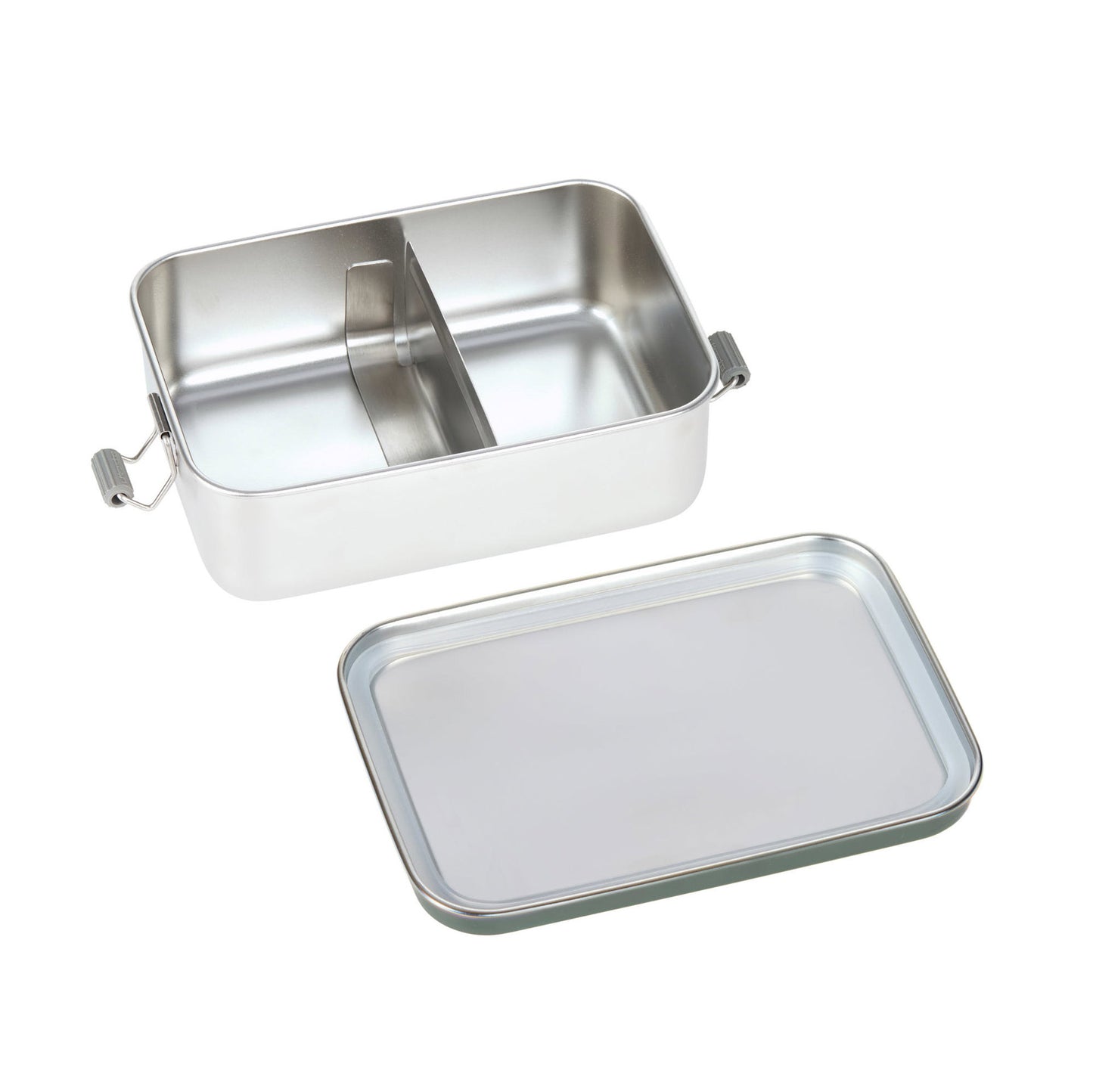 Lässig Brotdose Kinder Edelstahl Lunchbox, BOLD, Dunkelgrün Detailansicht