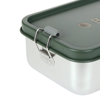 Lässig Brotdose Kinder Edelstahl Lunchbox, BOLD, Dunkelgrün Lifestyle Bild