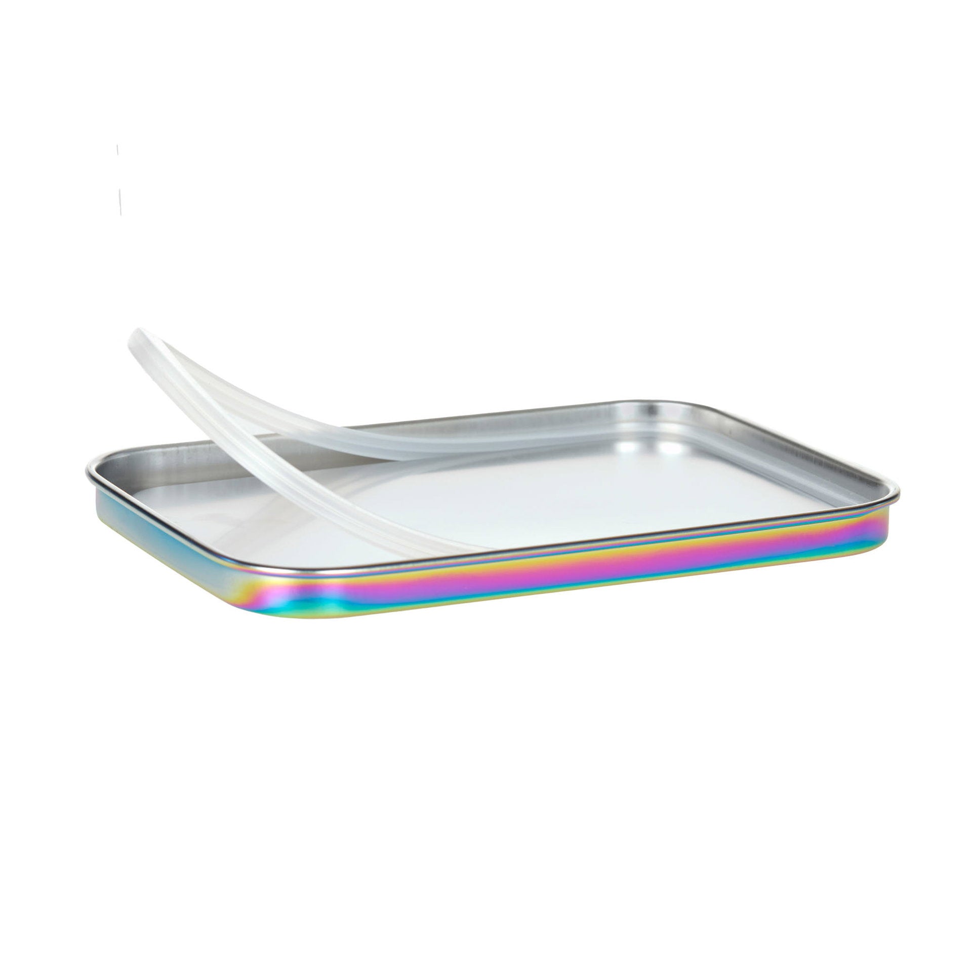 Lässig Brotdose Kinder Edelstahl Lunchbox, BOLD, Rainbow Bunt Rückansicht