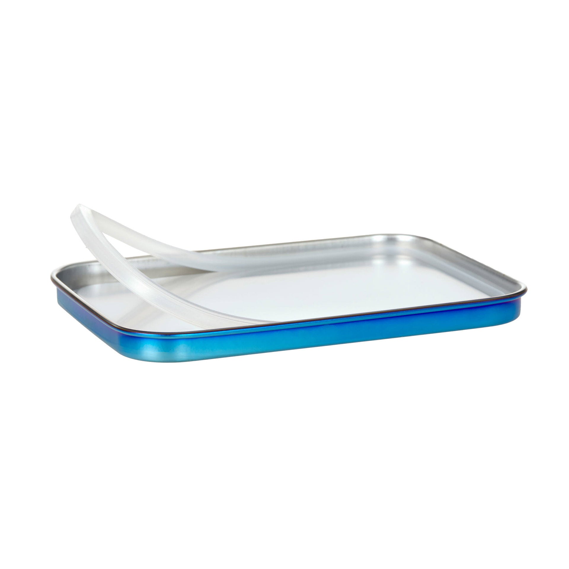 Lässig Brotdose Kinder Edelstahl Lunchbox, BOLD, Blau Violett Rückansicht