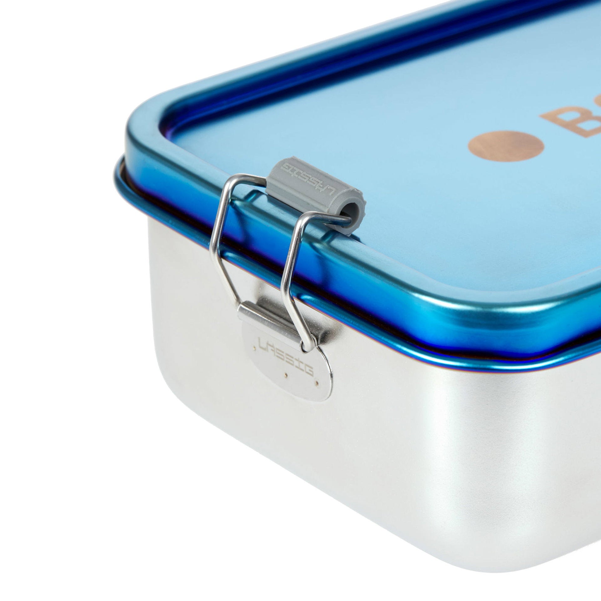 Lässig Brotdose Kinder Edelstahl Lunchbox, BOLD, Blau Violett Lifestyle Bild